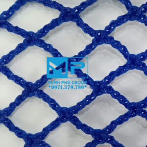 Lưới an toàn công trình xây dựng khổ 2mx50m mắt 2.5cm xanh dương Blue - Minh Phú Group - Hotline 0971.379.789