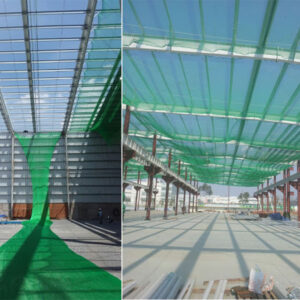 Lưới chống rơi công trình xây dựng khổ 2mx50m Green mắt 2.5cm. Đặt hàng LH 0971.379.789