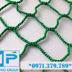 Lưới an toàn công trình xây dựng khổ 4mx50m mắt 5cm xanh lá Green - Minh Phú Group - Hotline 0971.379.789