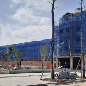 Lưới bao che xây dựng - Màu xanh dương Blue - Minh Phú Group - Mua hàng Lh 0971.379.789