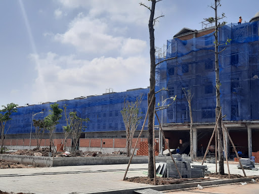 Lưới bao che công trình xây dựng khổ 2mx100m màu xanh dương - Blue - Minh Phú Group - Hotline : 0971.379.789