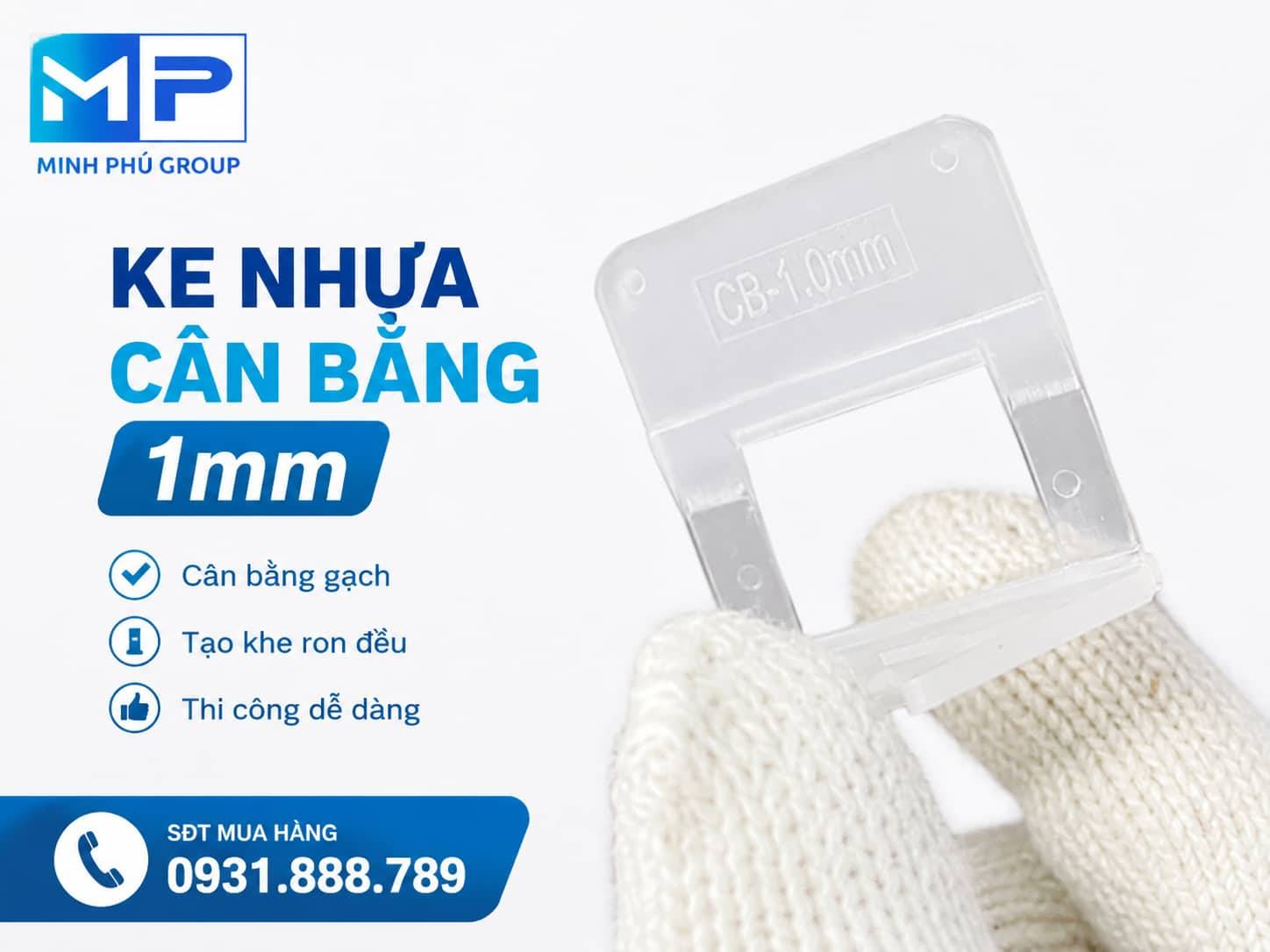Ke nhựa cân bằng ốp lát gạch men loại 1mm