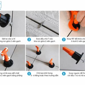 Hướng dẫn sử dụng ke vít cân bằng gạch