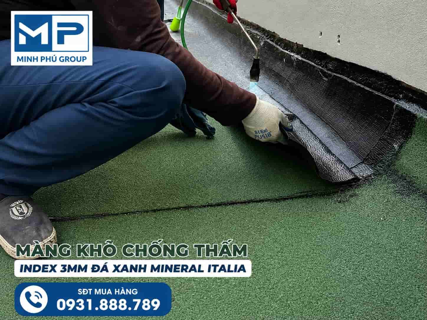 Màng Khò Chống Thấm Index 3mm Đá Xanh Mineral Italia