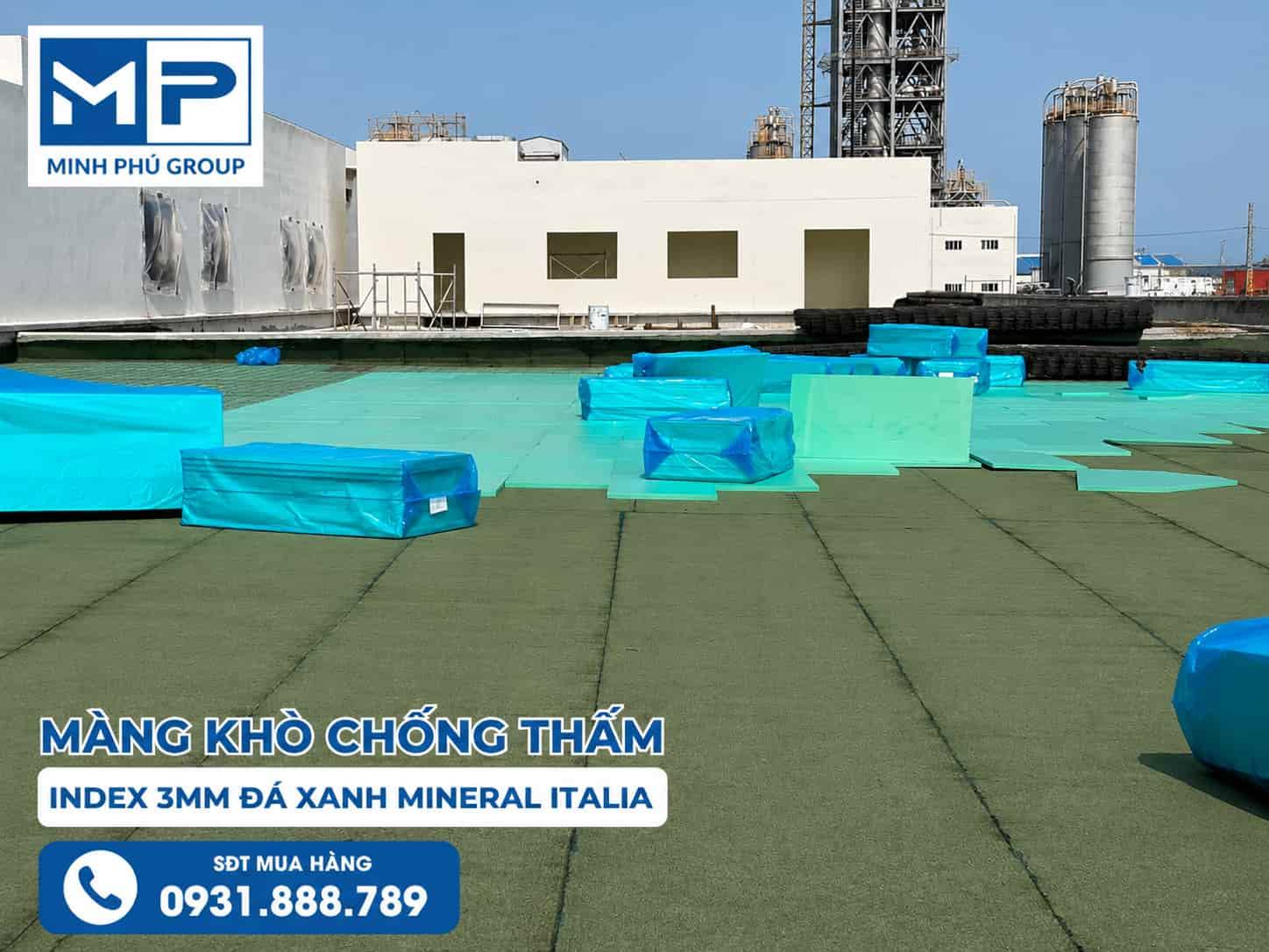 Màng Khò Chống Thấm Index 3mm Đá Xanh Mineral Italia