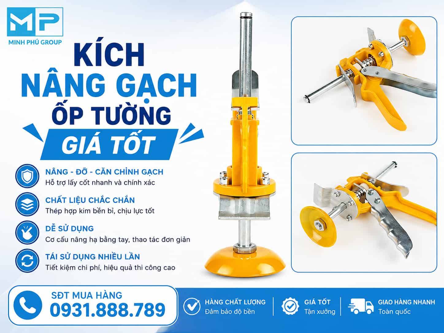 Kích kê gạch ốp tường – Con đội gạch ốp tường