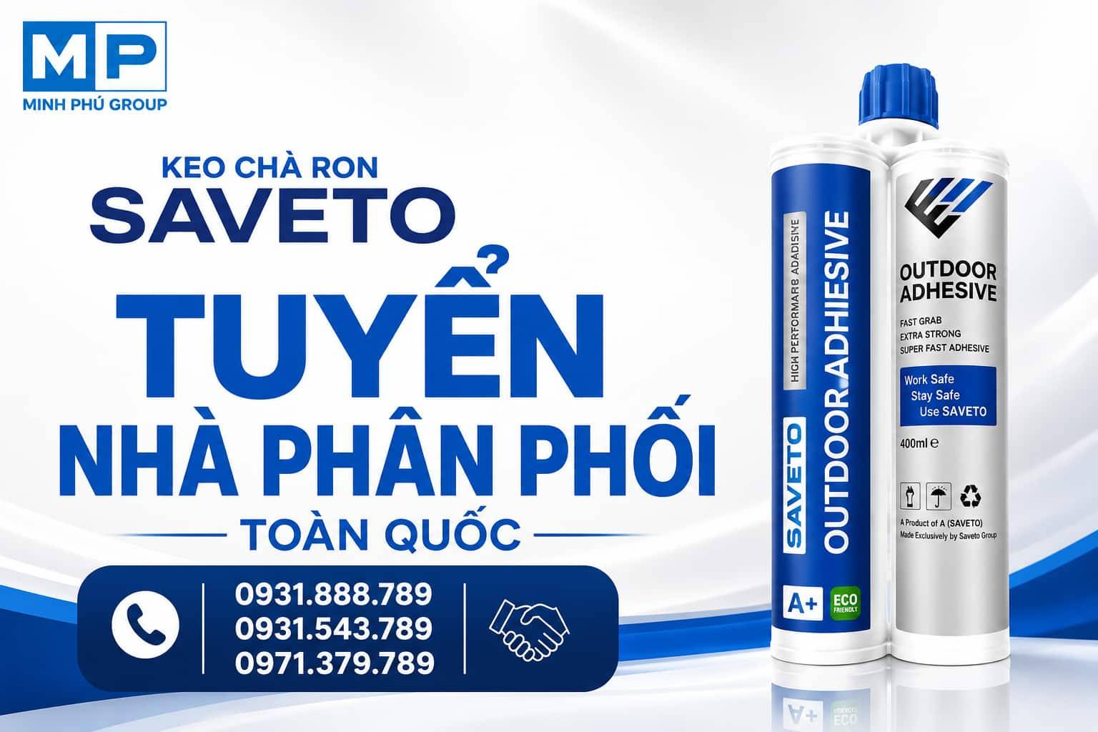 Keo chà ron Saveto 2 thành phần, nhập khẩu Ý