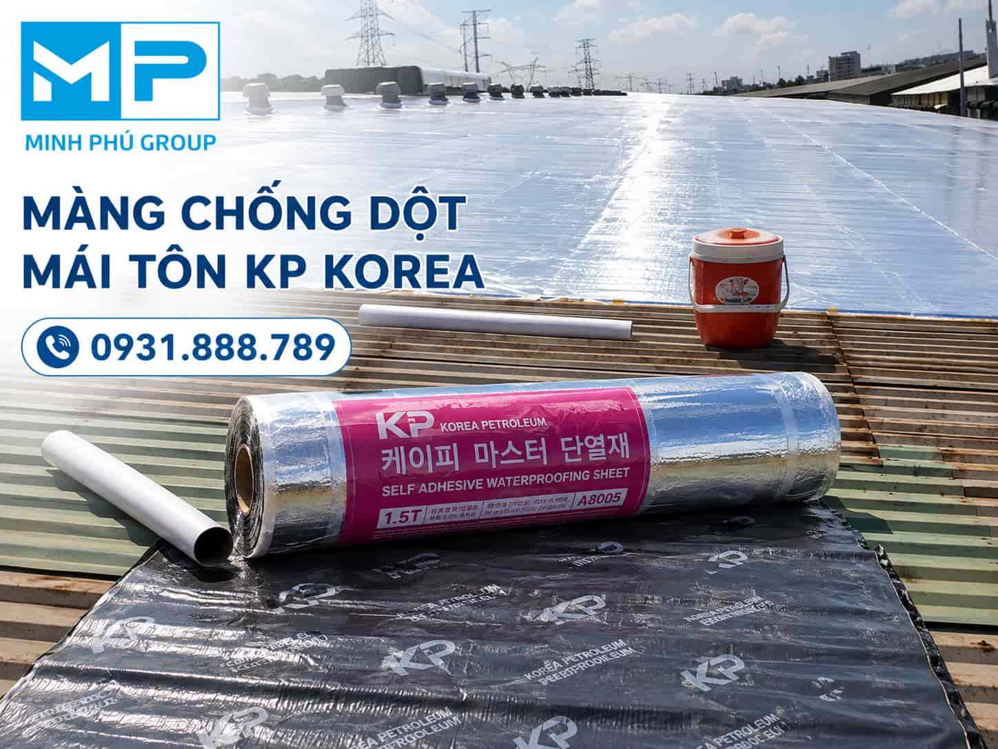 Màng Chống Thấm Tự Dính KP Korea 1.5mm Hàn Quốc