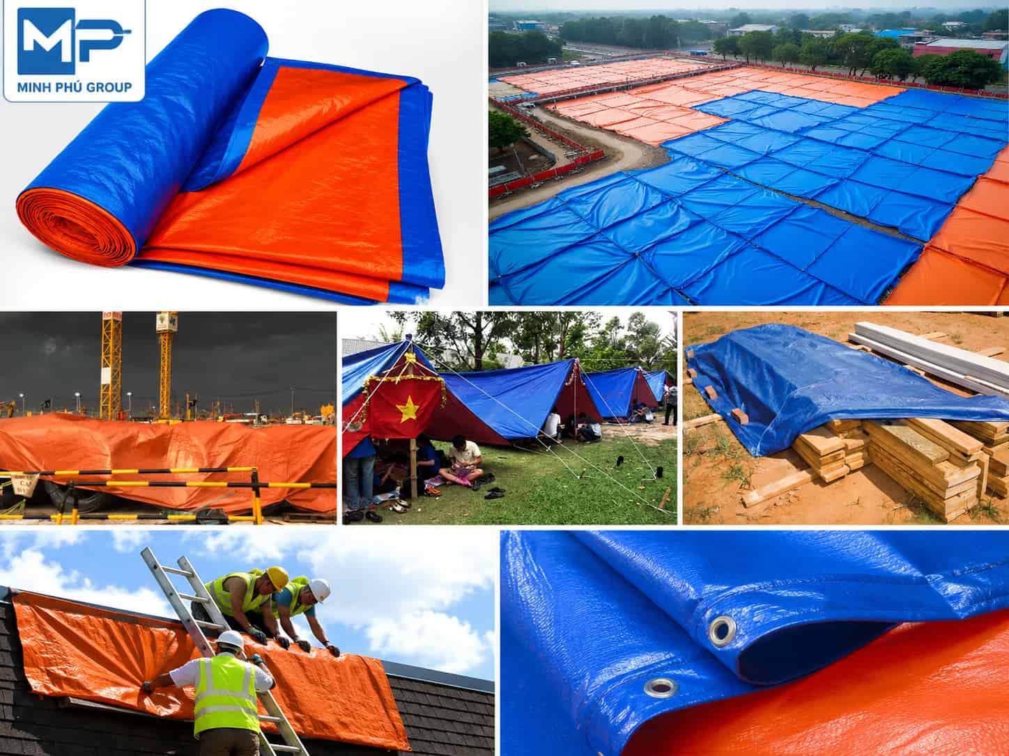 Bạt xanh cam khổ 6mx50m chính hãng | Giá tốt tại Minh Phú Group
