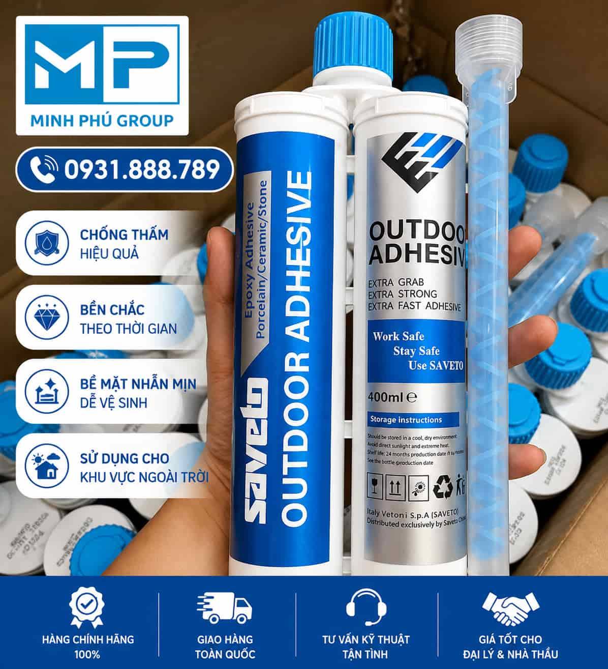 Keo Saveto Ngoài Trời – Keo Chít Mạch Epoxy 2 Thành Phần