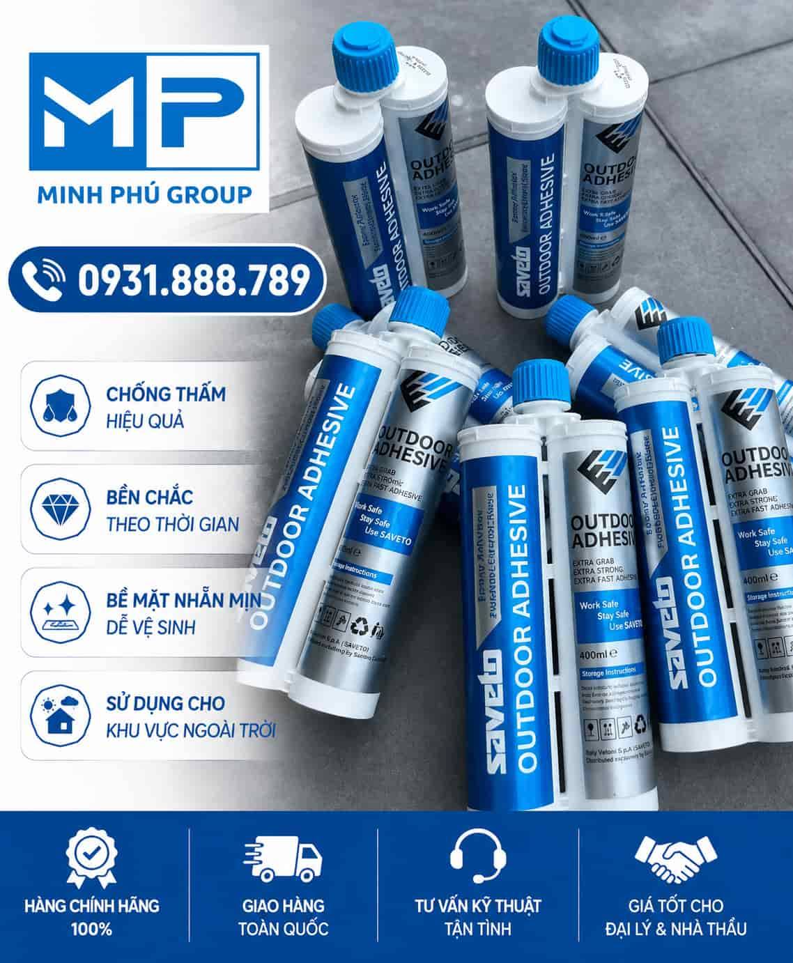 Keo Saveto Ngoài Trời – Keo Chít Mạch Epoxy 2 Thành Phần