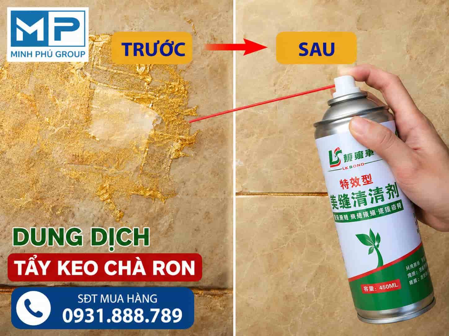 Dung Dịch Tẩy Keo Chà Ron AB 450ml – Tẩy Keo Epoxy Trên Gạch