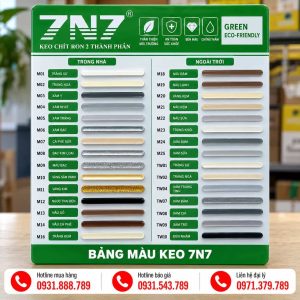 Bảng màu keo 7N7