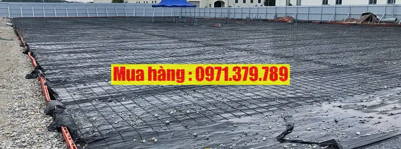 Hình ảnh thực tế thi công nilon đen trải đổ bê tông - Lh 0971379789