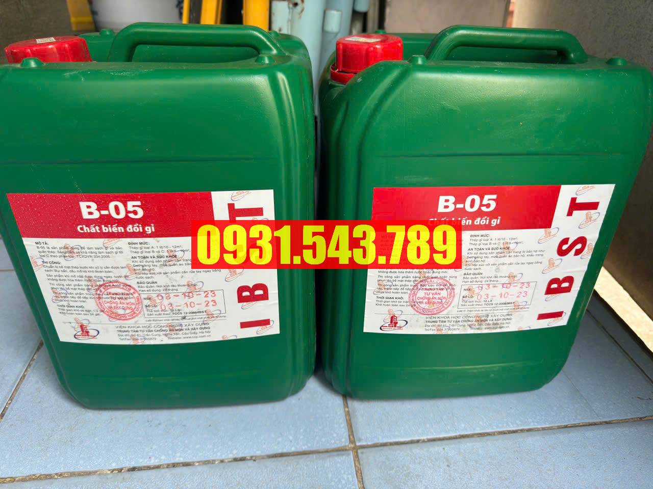 Hoá chất tẩy gỉ sắt thép M05 - Hàng chính hãng - Giao tận nơi. Hotline : 0931.543.789