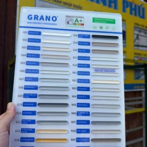 Bảng màu keo Grano mới nhất
