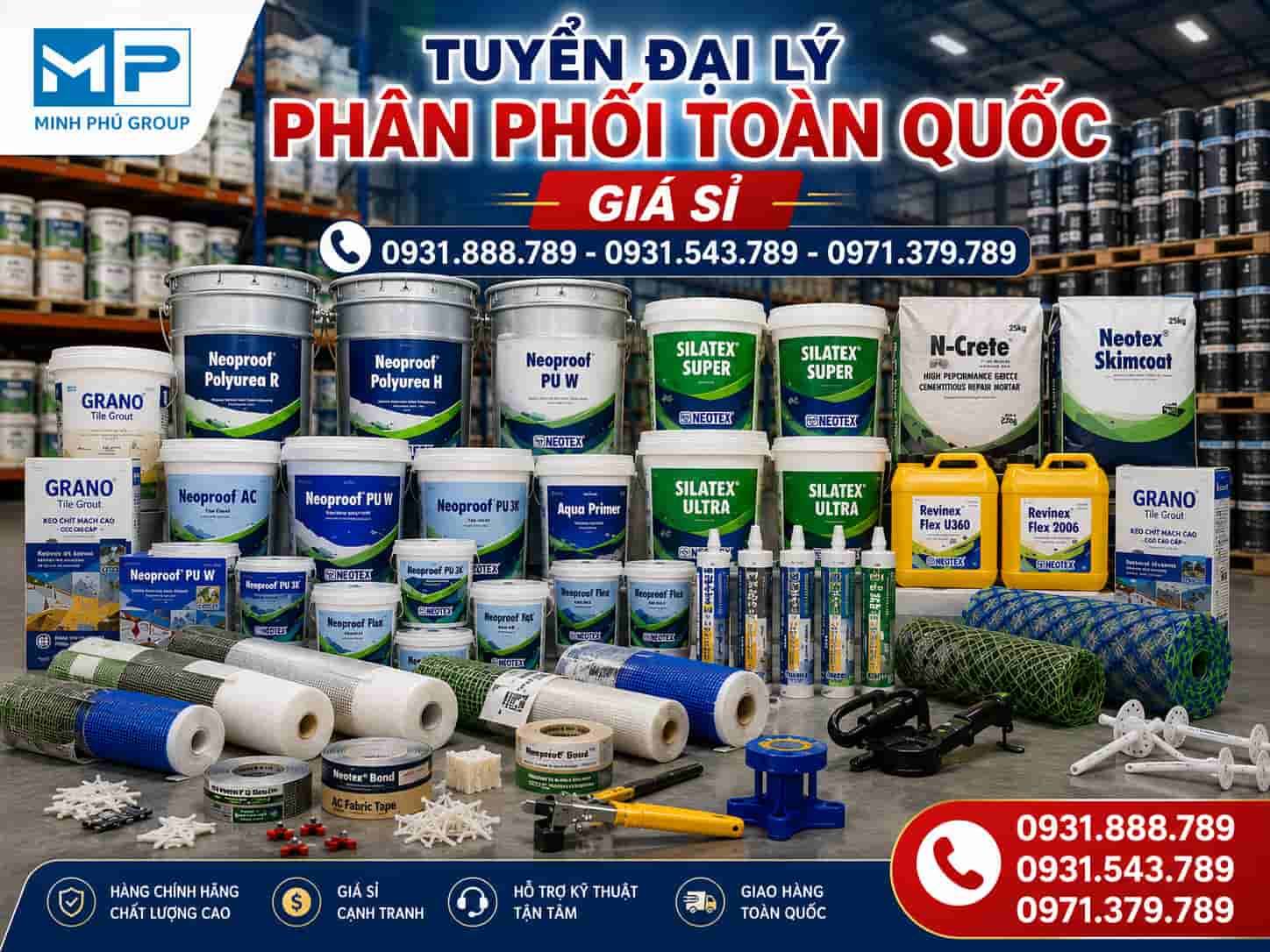 Top 10 vật liệu chống thấm tốt nhất, Cửa hàng sỉ lẻ giá rẻ