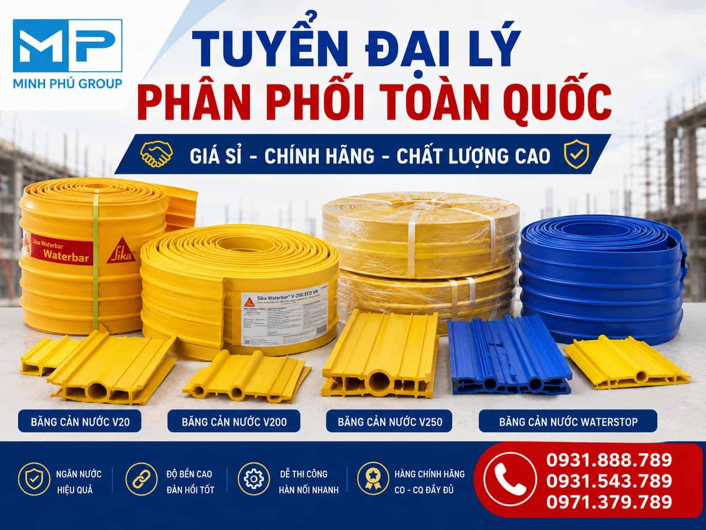 Băng cản nước chính hãng, giá rẻ, cuộn 20m