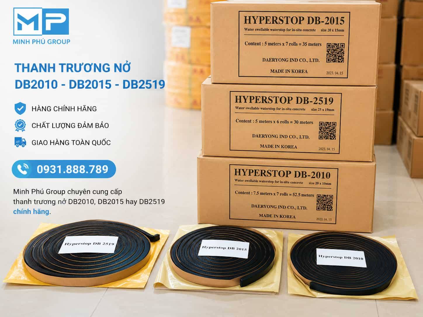 Giá Thanh Trương Nở Mới Nhất – DB2010, DB2015, DB2519