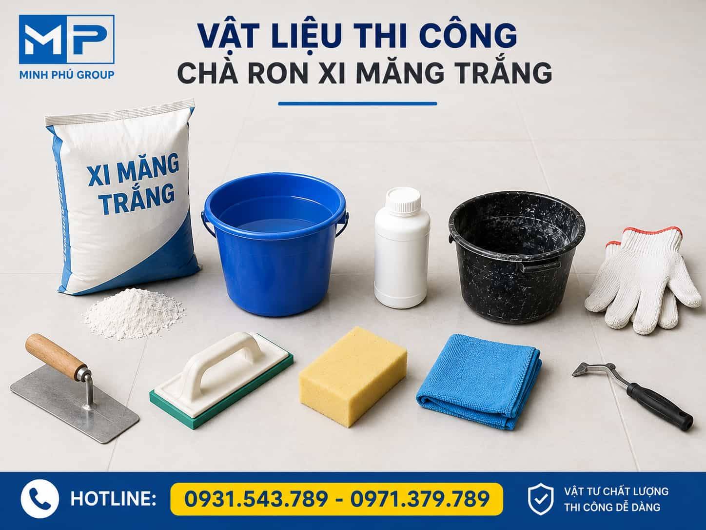 Cách Chà Ron Gạch Bằng Xi Măng Trắng, Dễ Làm