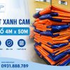 Bạt xanh cam khổ 4m