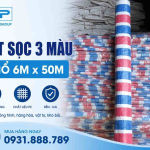 Giá bạt sọc khổ 6m