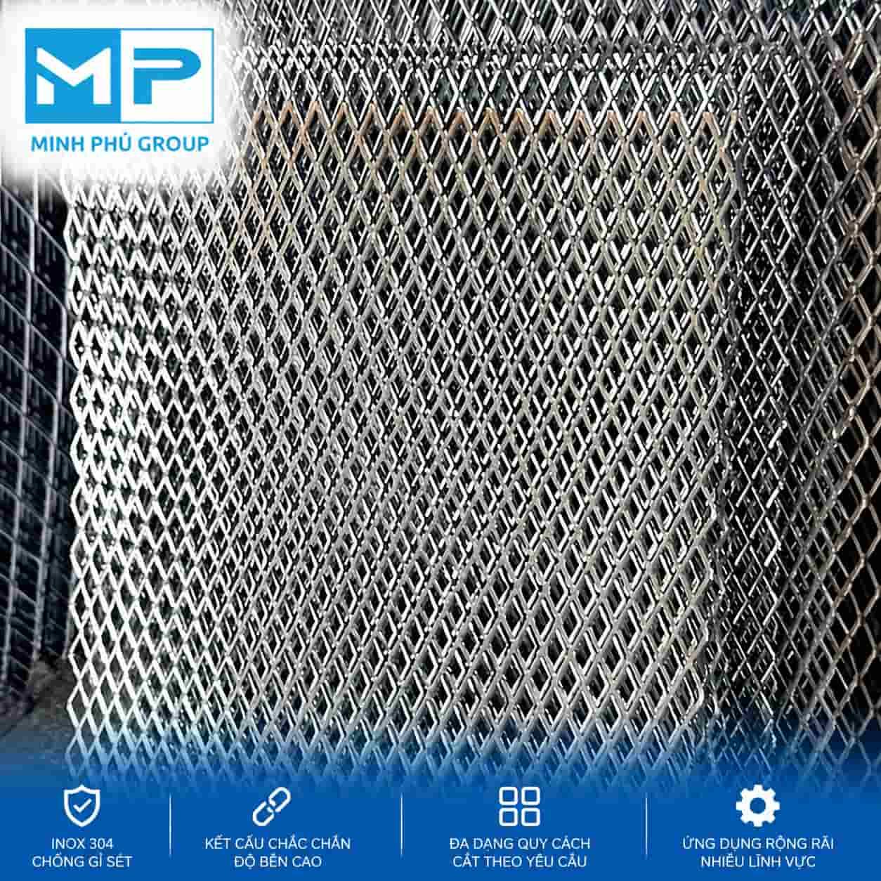 Lưới Mắt Cáo Inox 304 – Lưới Inox Mắt Cáo Giá Tốt