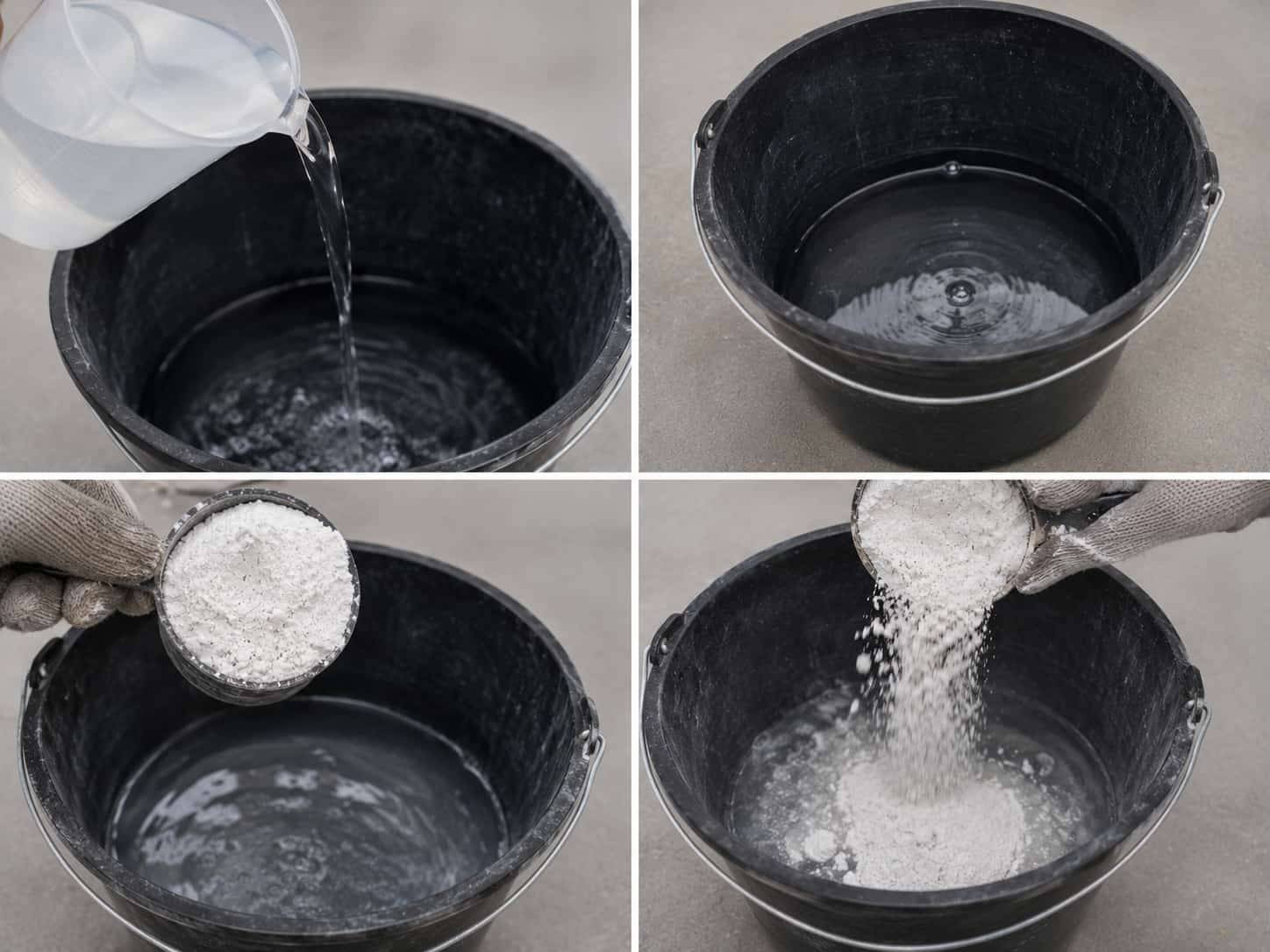 Cách pha xi măng trắng chà ron đúng tỷ lệ, dễ thi công
