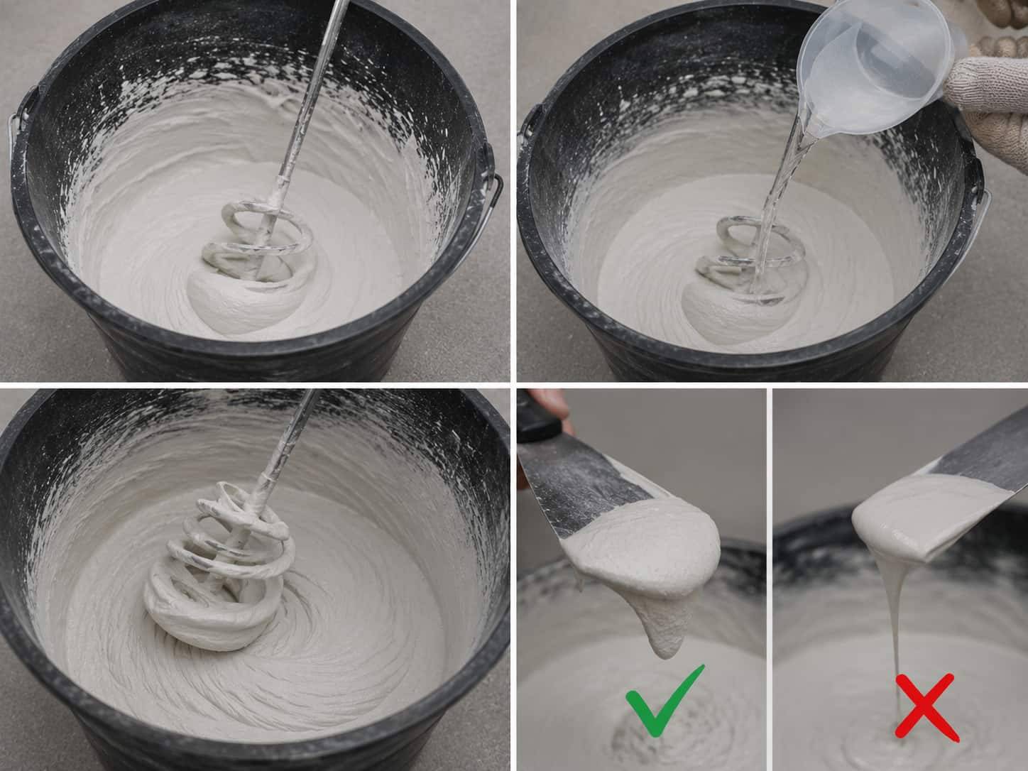 Cách pha xi măng trắng chà ron đúng tỷ lệ, dễ thi công