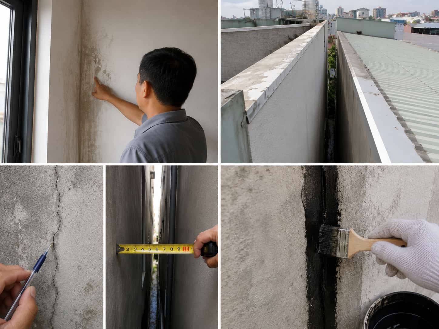 Chống Thấm Giáp Ranh 2 Nhà: Cách Xử Lý Tường Liền Kề Hiệu Quả