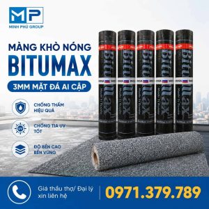 Màng Khò Chống Thấm Bitumax 3mm Mặt Đá