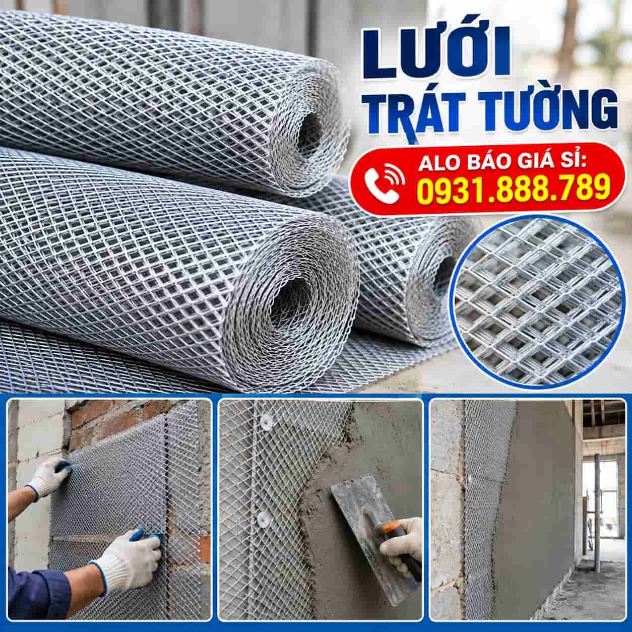 Lưới Mắt Cáo Trát Tường – Lưới Thép Chống Nứt Giá Tốt