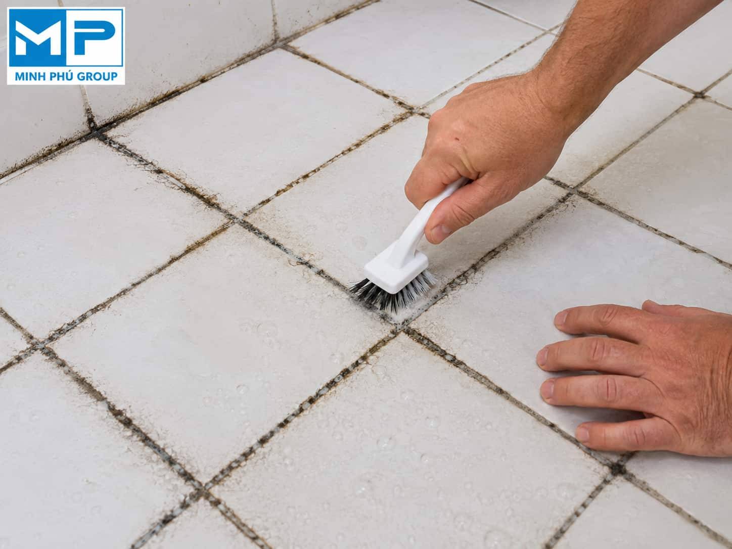 Cách xử lý ron gạch bị đen hiệu quả, sạch như mới