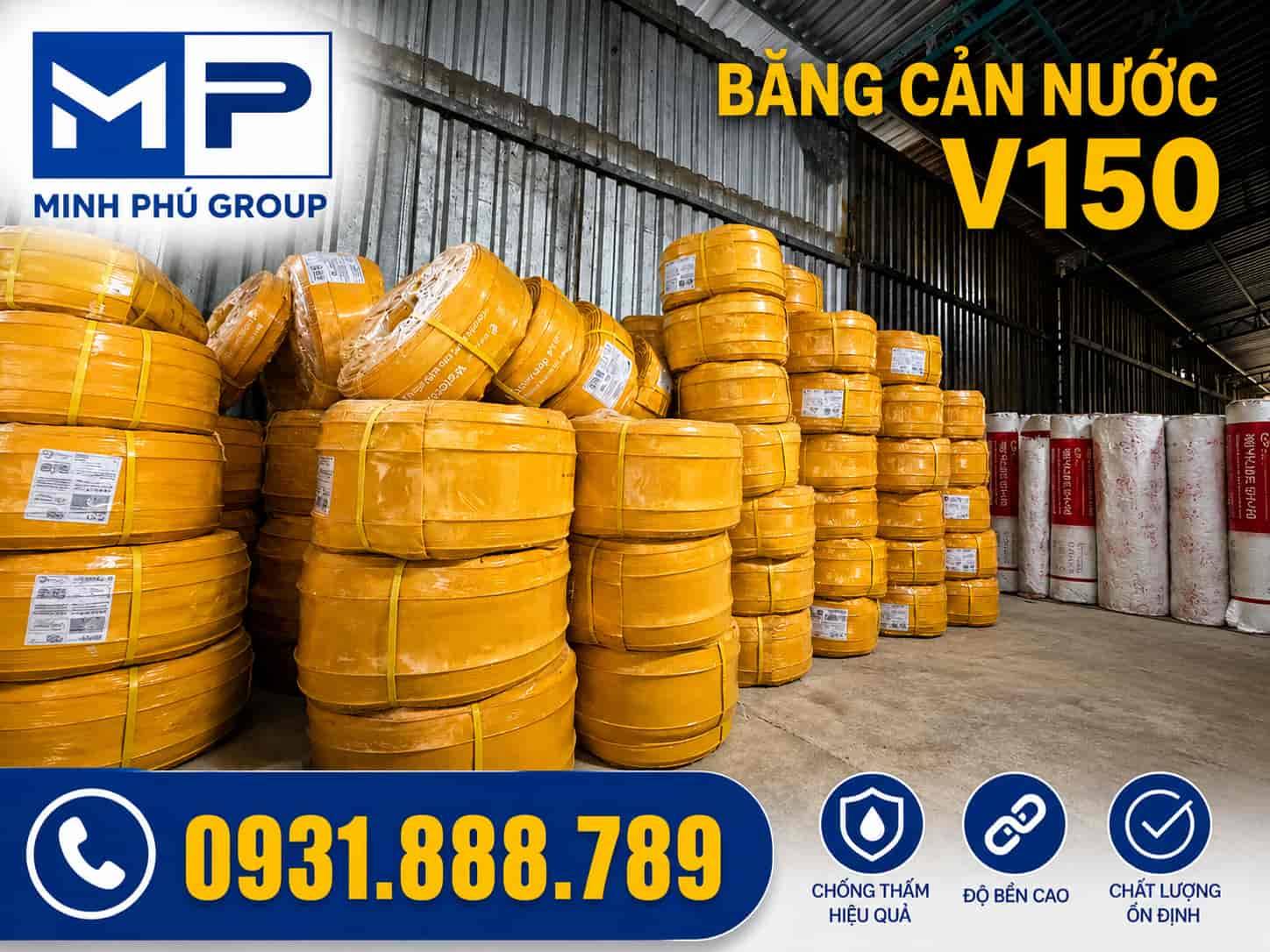 Băng Cản Nước V150 – Waterstop PVC Chống Thấm Mạch Ngừng Bê Tông