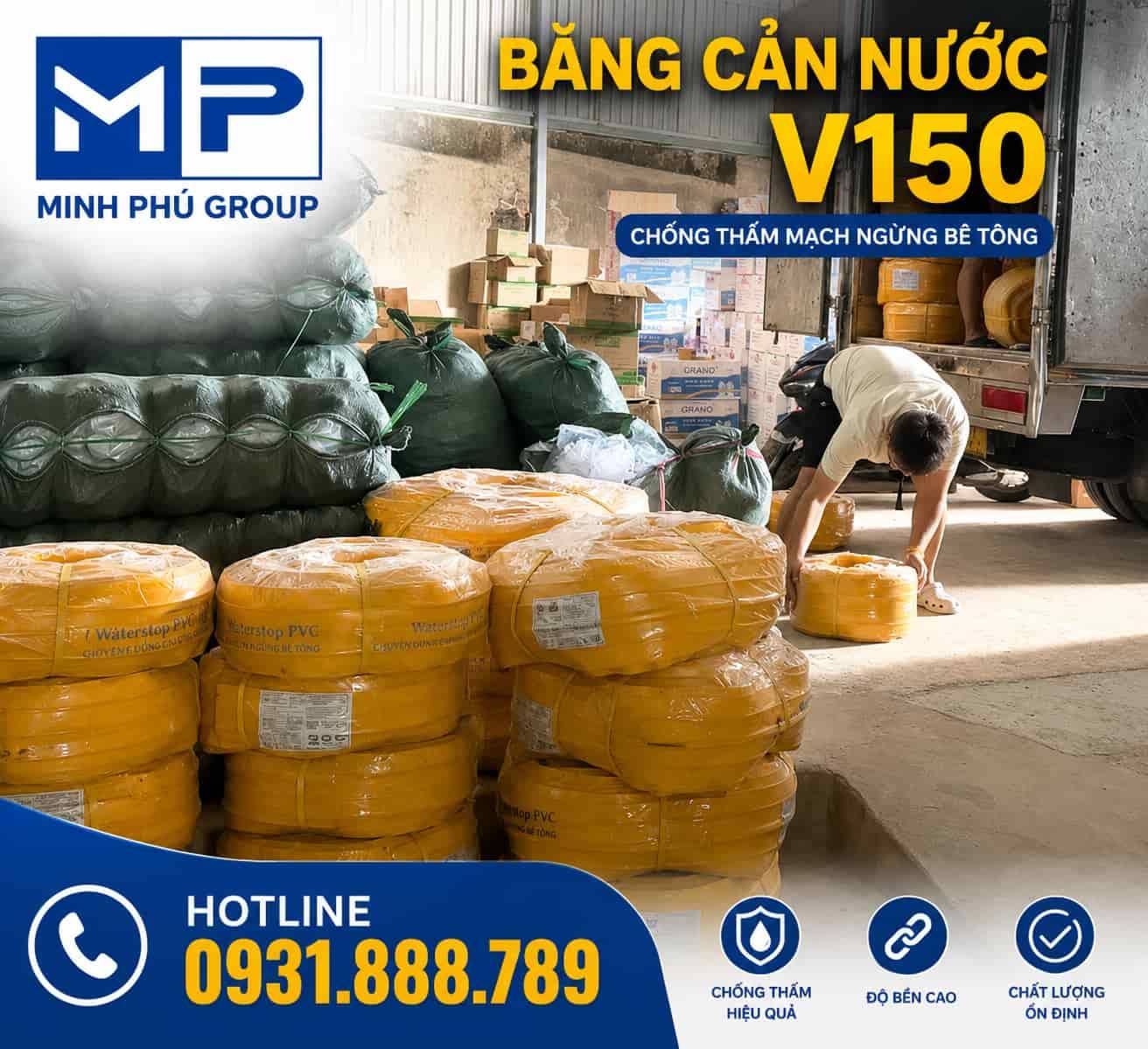 Băng Cản Nước V150 – Waterstop PVC Chống Thấm Mạch Ngừng Bê Tông