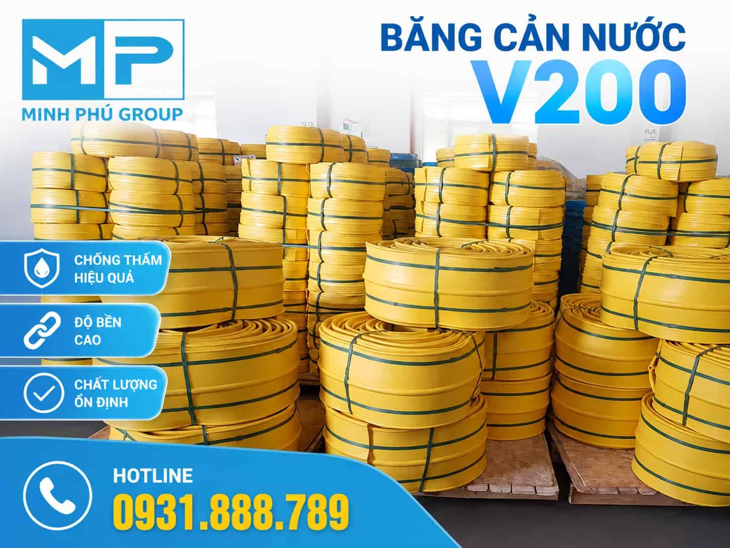 Băng Cản Nước V200 PVC – Waterstop V200 Chống Thấm Mạch Ngừng