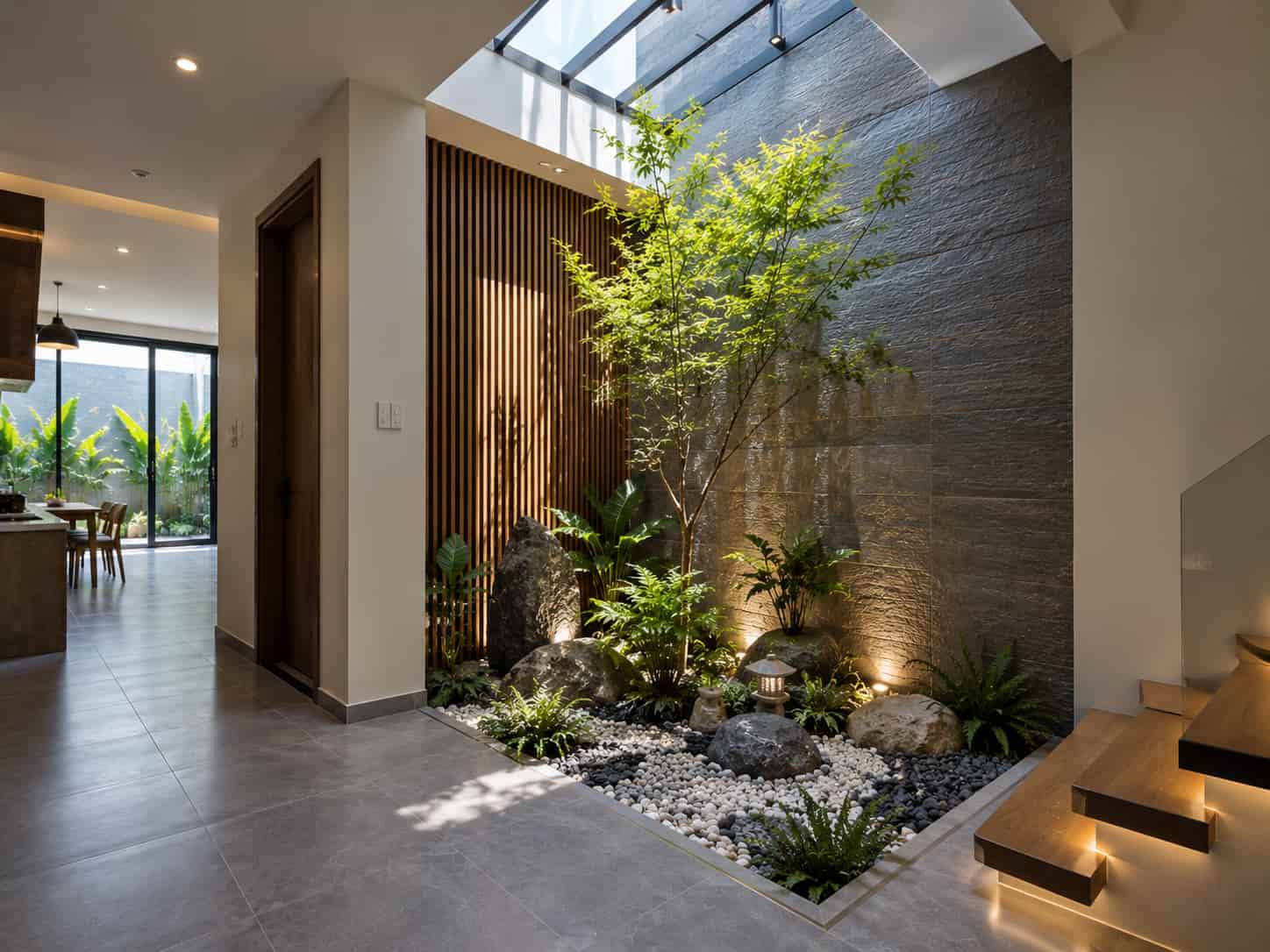 20 Mẫu Giếng Trời Đẹp Trong Nhà, Nhà Ống Và Nhà Cấp 4