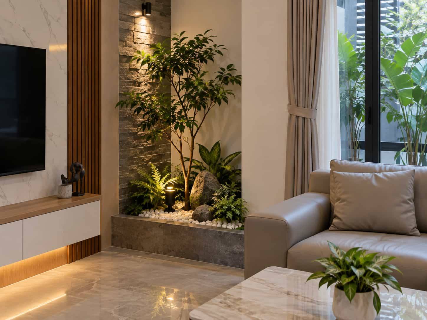20 Ý Tưởng Tiểu Cảnh Trong Nhà Đẹp, Mini, Giếng Trời