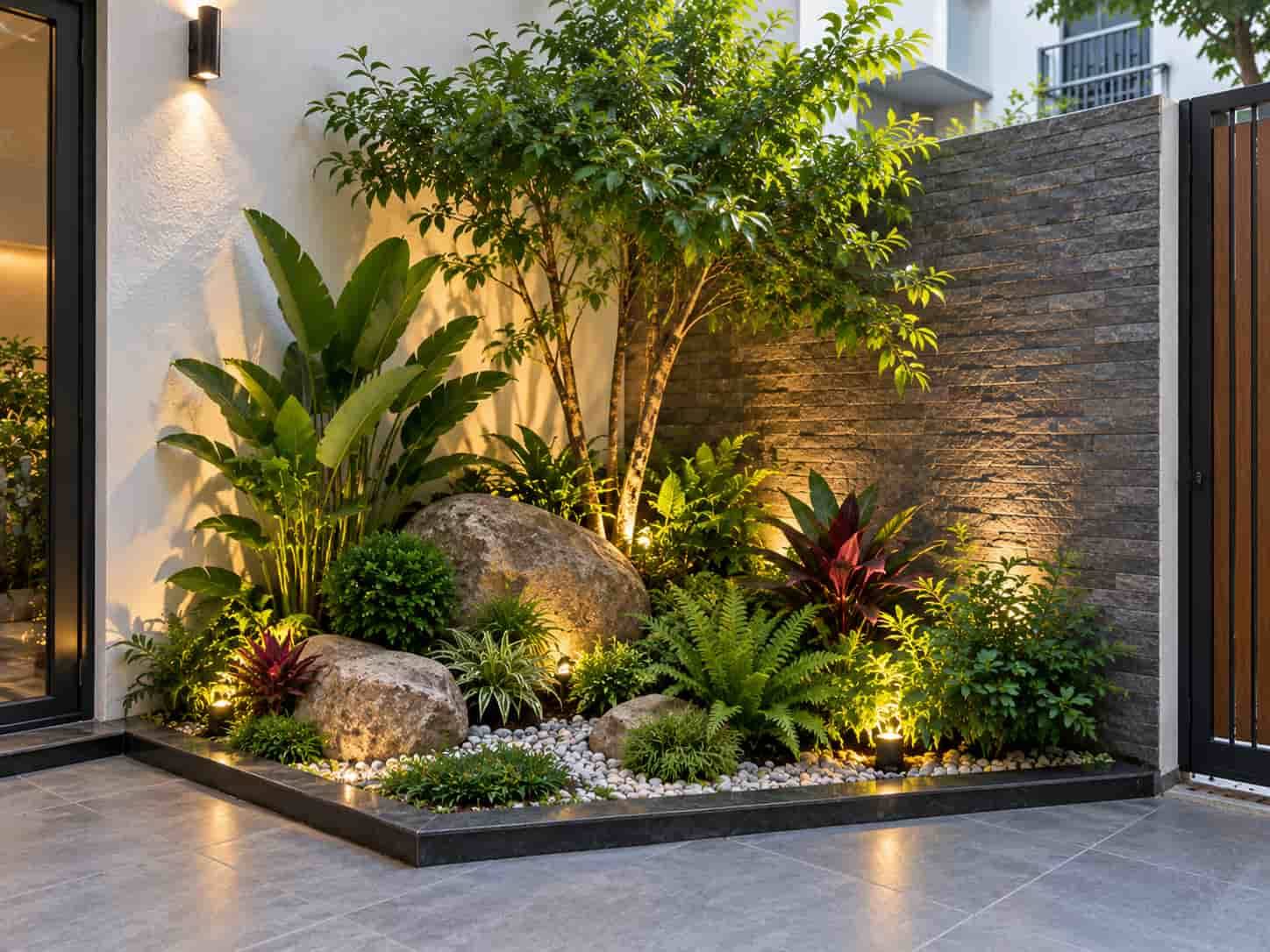 20 Mẫu Tiểu Cảnh Sân Vườn Đẹp Cho Nhà Phố, Sân Nhỏ