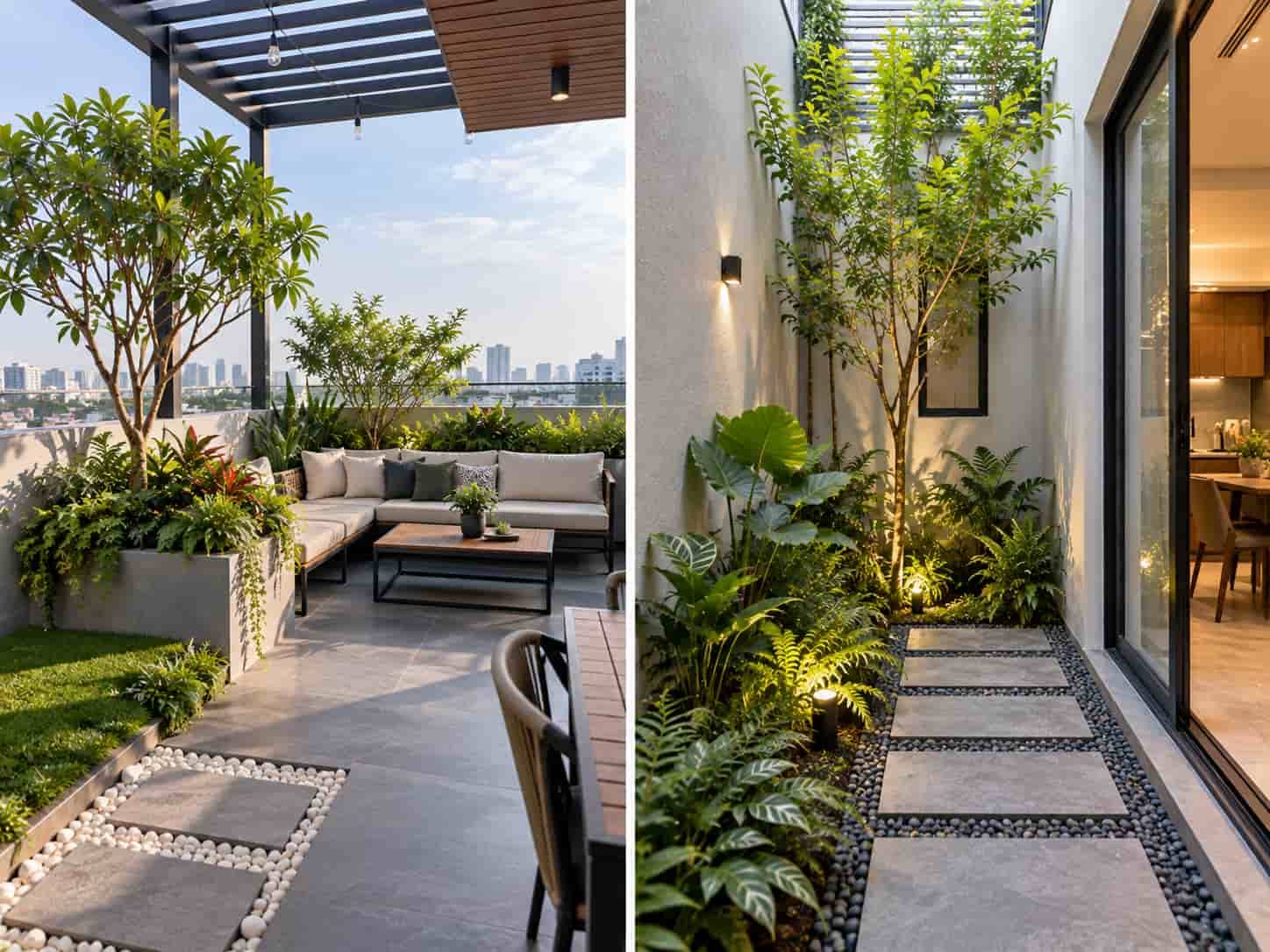20 Mẫu Tiểu Cảnh Sân Vườn Đẹp Cho Nhà Phố, Sân Nhỏ