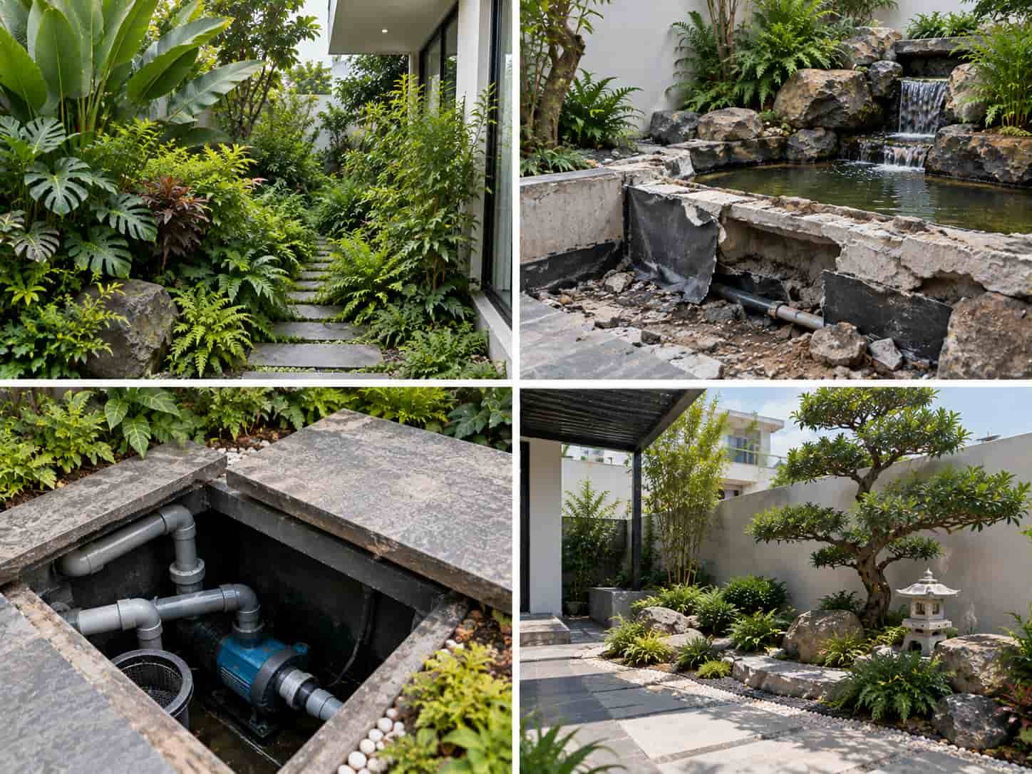 20 Mẫu Tiểu Cảnh Sân Vườn Đẹp Cho Nhà Phố, Sân Nhỏ