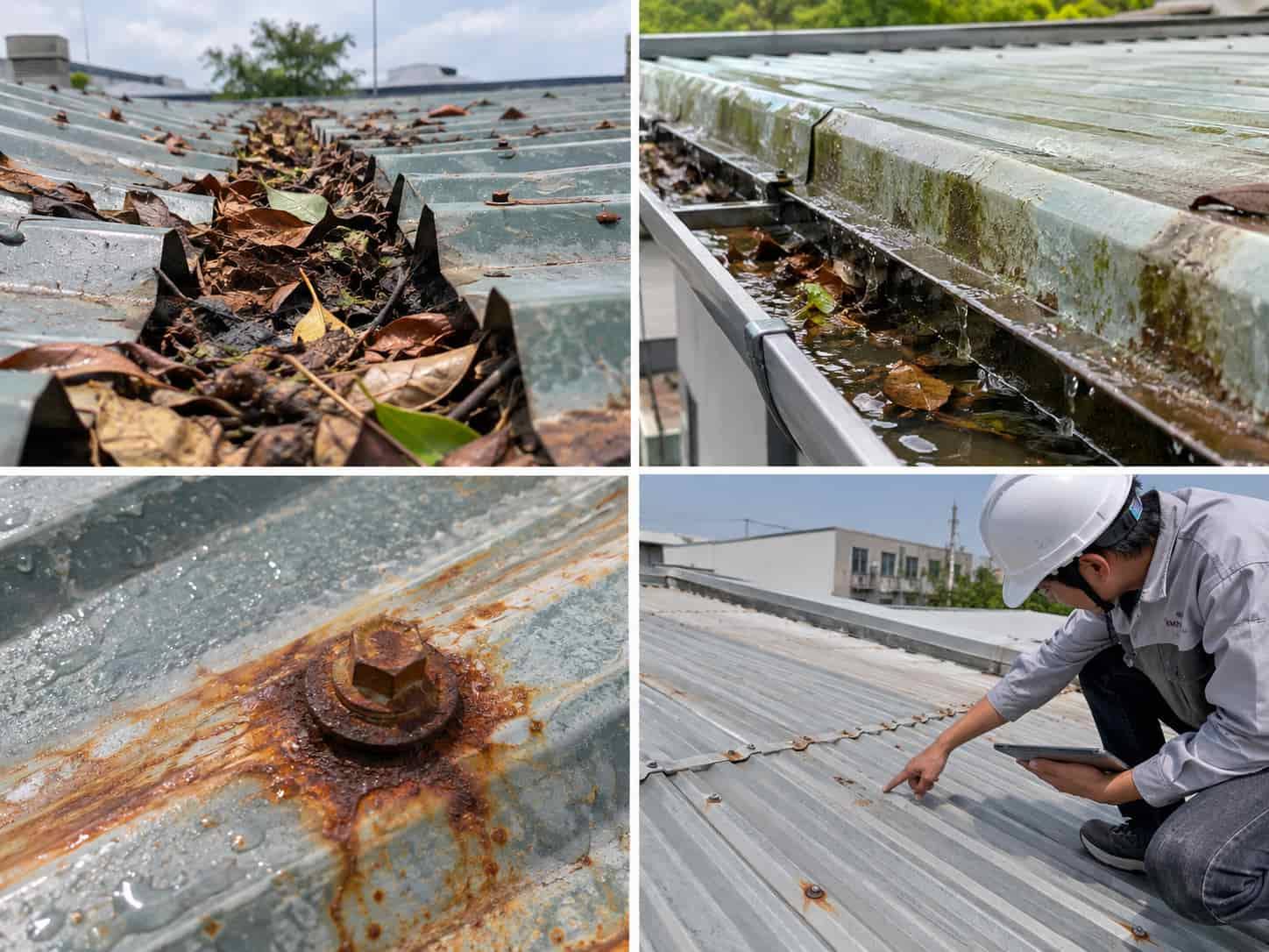 Vệ Sinh Mái Tôn Đúng Cách, Chống Gỉ Sét Và Thấm Dột