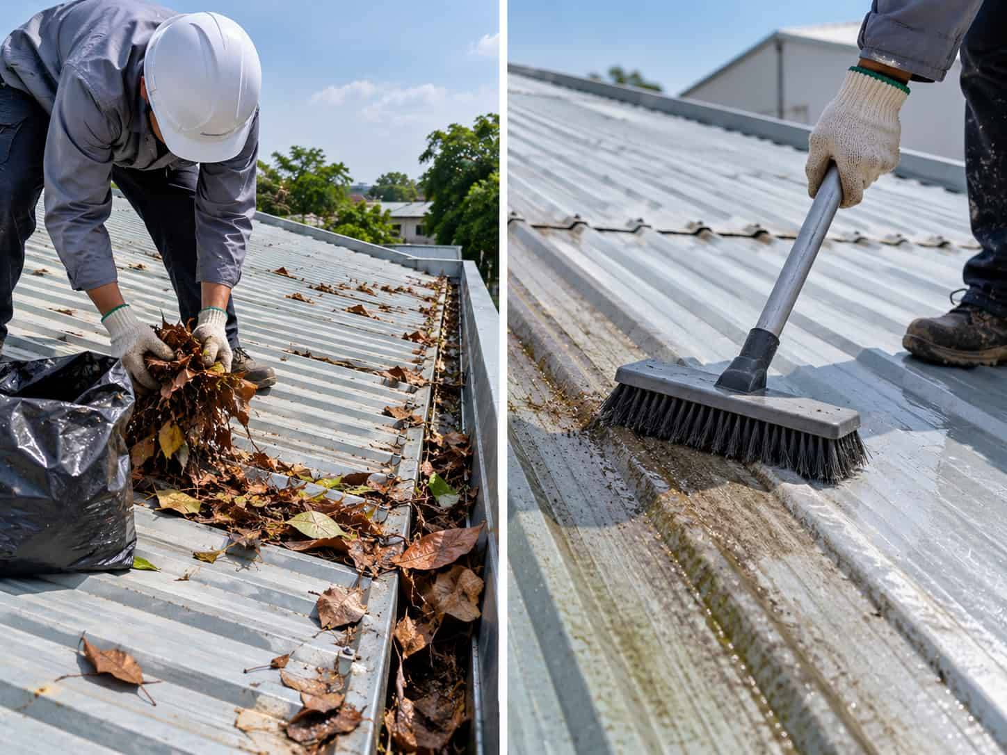 Hướng dẫn vệ sinh mái tôn đúng cách