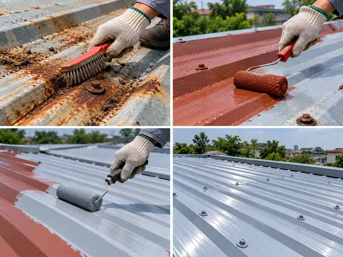Vệ Sinh Mái Tôn Đúng Cách, Chống Gỉ Sét Và Thấm Dột