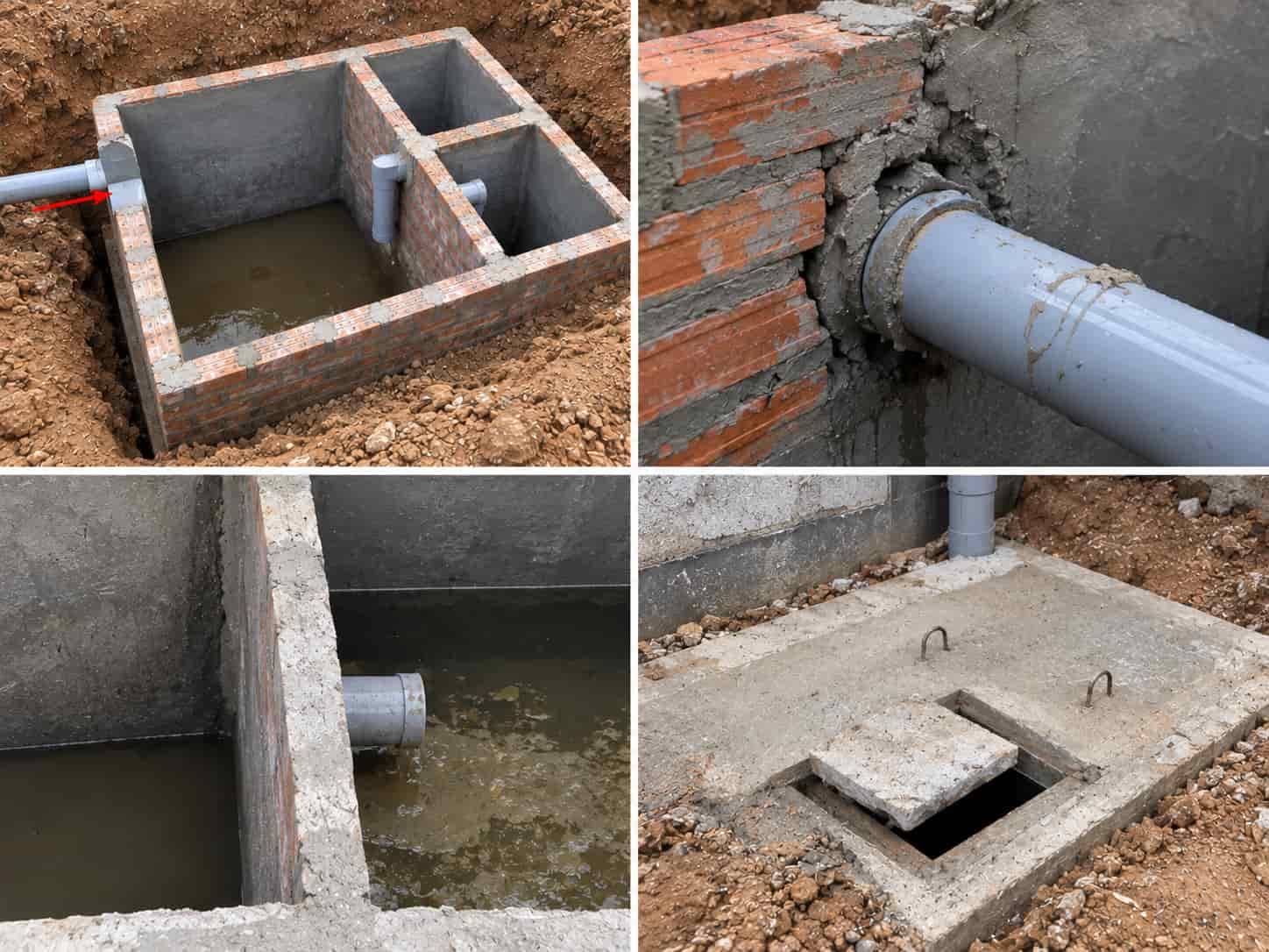 Cách Xây Bể Phốt 2, 3 Ngăn Đúng Kỹ Thuật Từng Bước