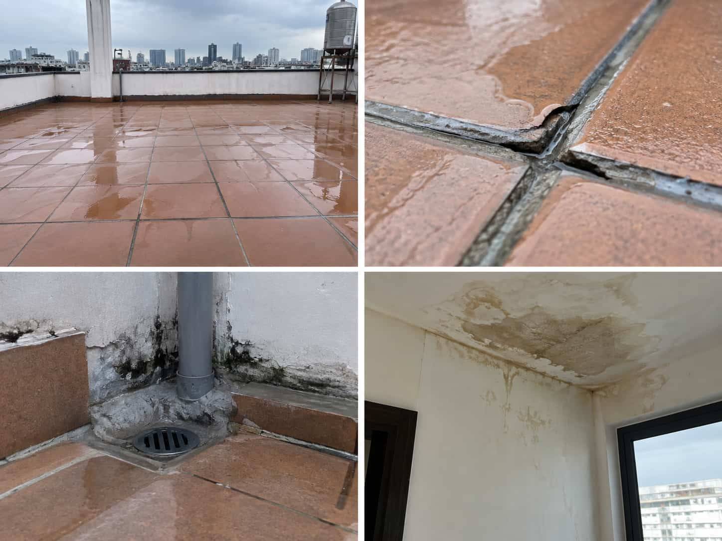 Vì sao cần chống thấm sân thượng đã lát gạch