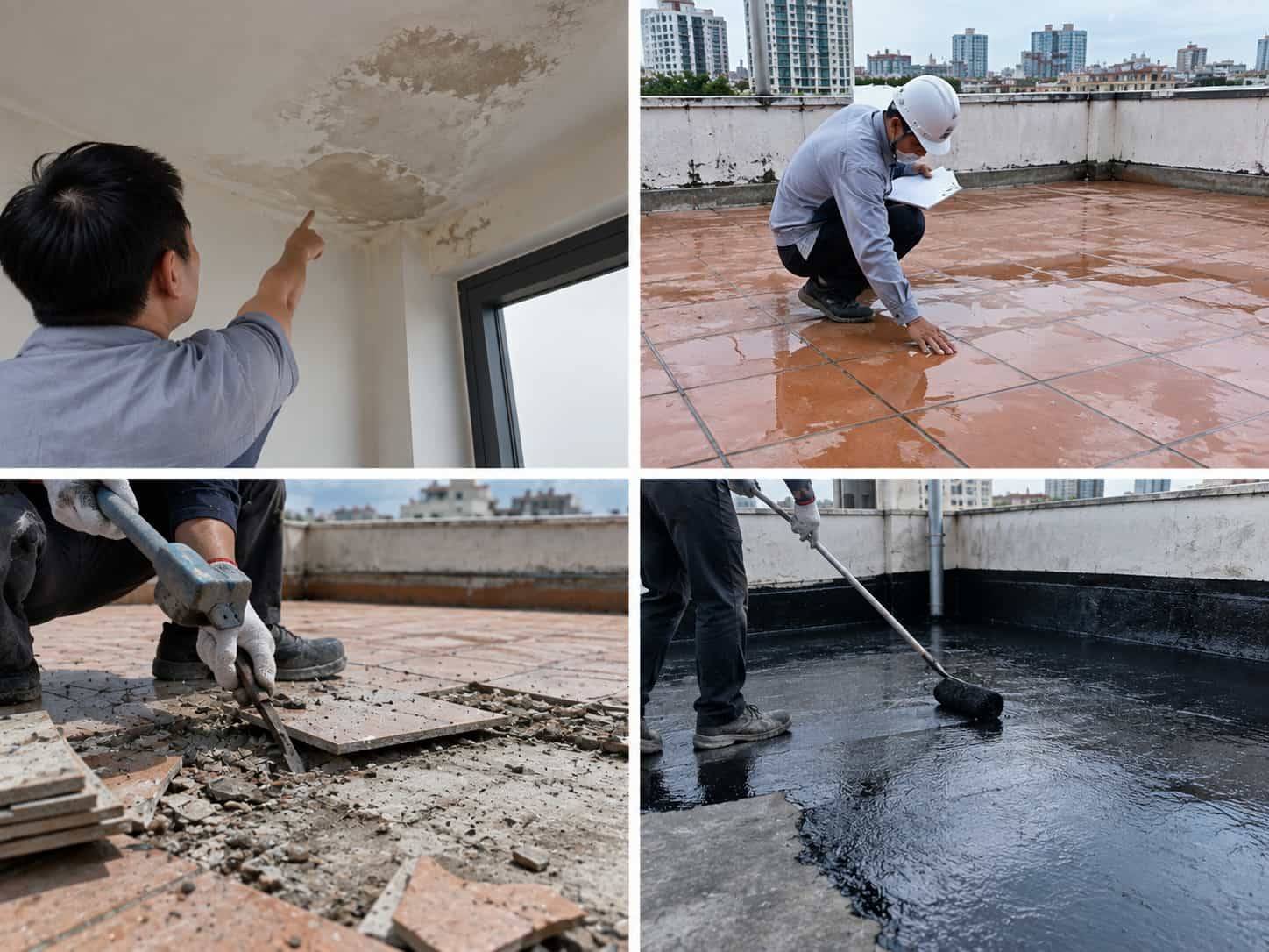 5 Cách Chống Thấm Sân Thượng Đã Lát Gạch Hiệu Quả