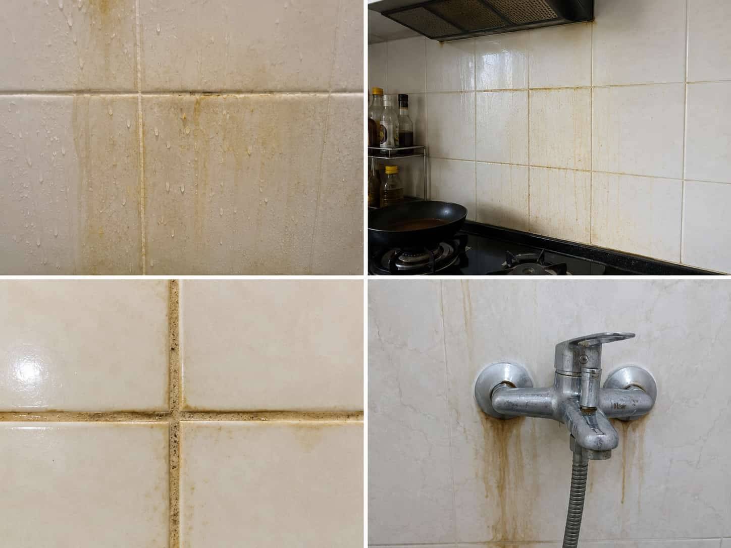 Vì sao gạch ốp tường bị ố vàng