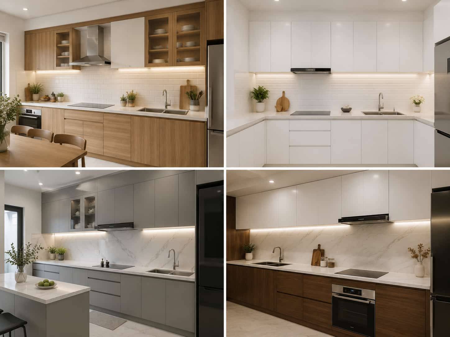 Cách phối gạch ốp nhà bếp đẹp