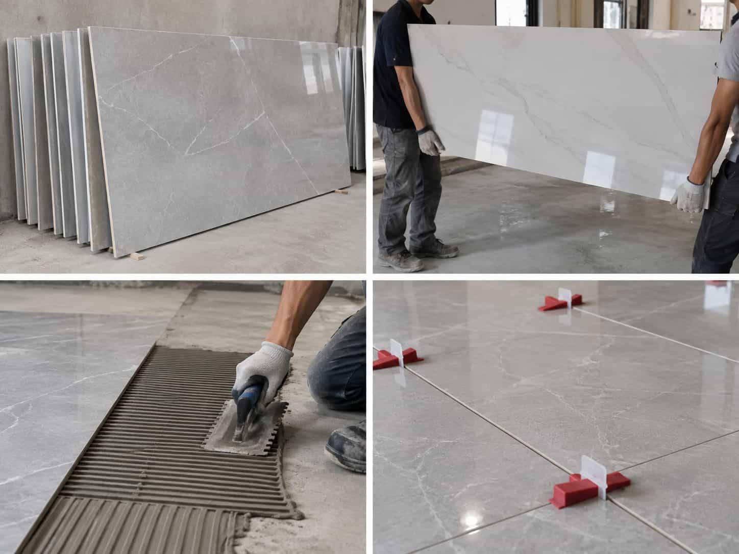 Cách Lát Gạch Khổ Lớn Đúng Kỹ Thuật